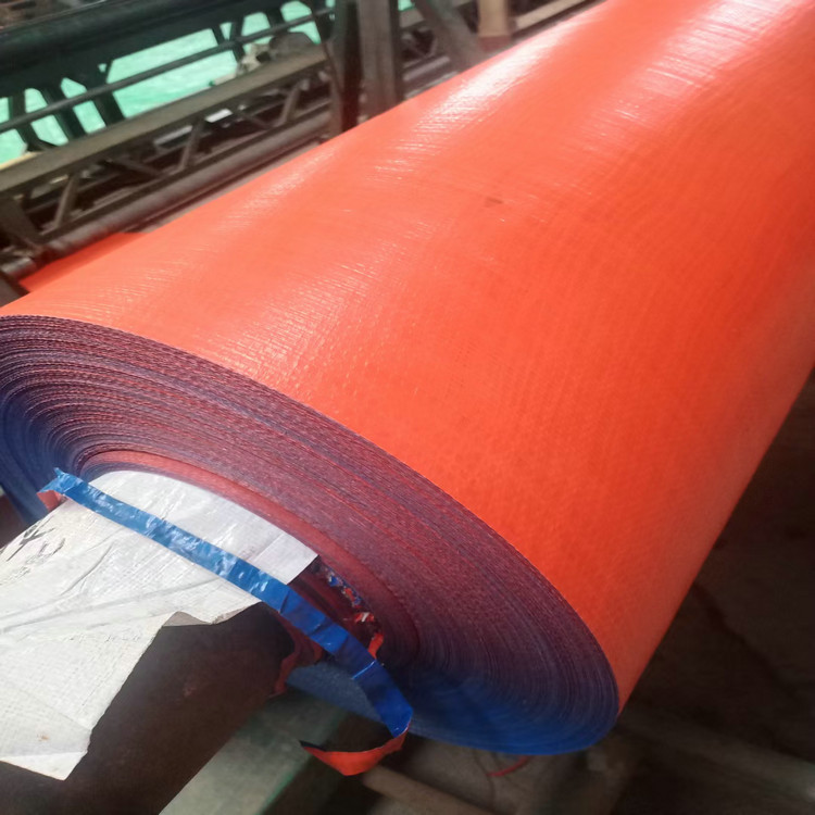 涂膜编织布,涂膜后的编织布又称pe布或pp布 防水布 防渗布 防腐布