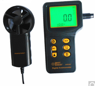 风速计液晶屏显示 便携式数显风速仪风温计